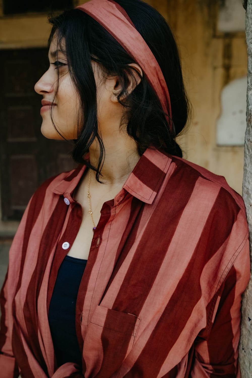 The Striped Shirt in Mocha